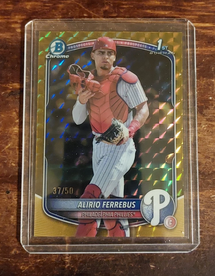 25 Bowman Alirio Ferrebus Gold /50, Sapphire Auto, Refractor Auto, See Desc!!!!! - Image 1 of 4
