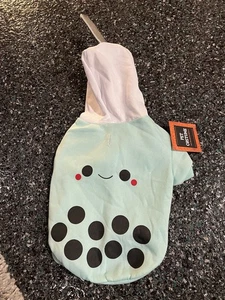 Hundekostüm Größe Medium Boba Tee Parodie Hoodie lustig Halloween Neu mit Etikett - Bild 1 von 5
