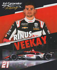 2022 Rinus Veekay Sonax Chevy Dallara Indy Car Hero Card