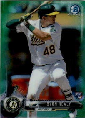 2017 Bowman Chrome Mini Green Refractors #35 Ryon Healy /99 - Image 1 of 2