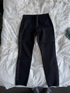 Hallhuber Black Work Straight Leg Slim Women's Trousers UK Size 10 - Picture 1 of 3