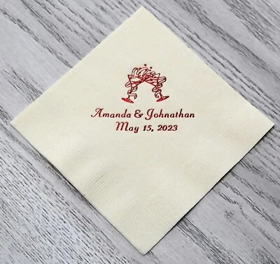 200 personalized  beverage napkin graduation  wedding baby shower birthday party - Image 1 of 4