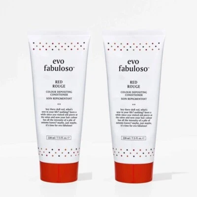 2x EVO FABULOSO Acondicionador de Depósito de Color Rojo Rouge 220m Color Boosting EVO Foto 1 de 4