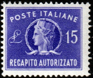Repubblica - 1949/52 - Recapito Autorizzato - nuovo (MNH) - Sassone n.10 - Bild 1 von 1