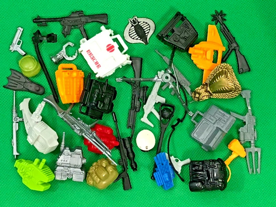 Vintage GI Joe ARAH 1986 3.75 weapons gun backpack helmet accessories PICK LOT - Image 1 of 1