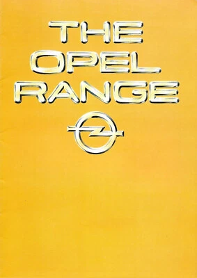 Opel cars brochure 1980 Kadett, Ascona, Manta, Rekord, Commodore, Monza, Senator - Image 1 of 4