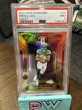 2022 Panini Gold Standard Gold 10/10 SP Breece Hall RC #107 PSA 9