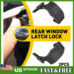 Pair Gray Rear Quatar Latch Window Lock Fit For Toyota tundra 2000-2006 - Picture 1 of 12