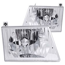 ANZO for 1992-2006 Ford Econoline Crystal Headlights Chrome