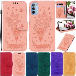 Butterfly Wallet Leather Flip Case Cover For Motorola G34 G24 G54 G84 G53 G73 - Picture 1 of 47