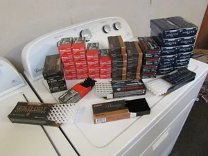 Lot of 50 assorted 9mm 50 rd. empty ammo boxes with trays - Picture 1 of 7