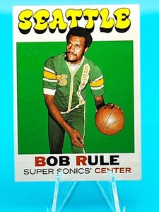 1971-72 TOPPS NBA BASKETBALL CARD #40 BOB RULE SEATTLE SUPERSONICS - NM - Picture 1 of 2