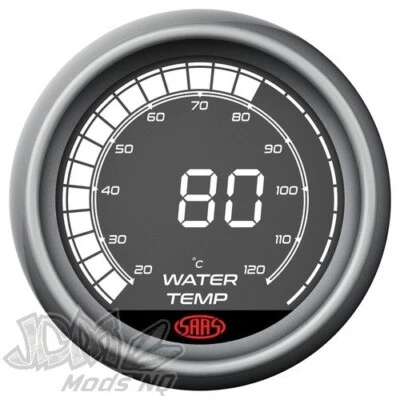 SAAS Water Temp Gauge 20°-120° 52mm Muscle Digital Series SG41220 - Image 1 of 4