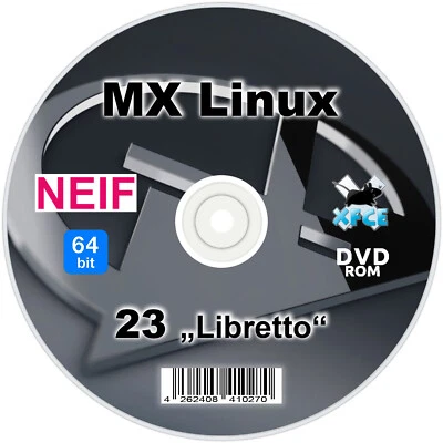 MX Linux 23 "Libretto" 64 Bit Deutsch auf DVD oder USB-Stick - Install und Live - Bild 1 von 4