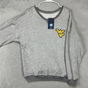 West Virginia Mountaineers Reversible Sweatshirt Womens 2XL Grey Fanatics NEW - Picture 1 of 11
