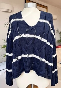 ZARA Chunky Cropped Crew Neck Wool Blend Sweater EU 38 (10/12) - Picture 1 of 3