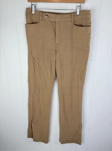 Vestido LRL Lauren Ralph Lauren Adelle Pantalones Anchos Rectos Marrón Tostado Tweed Talla 10 - Imagen 1 de 9