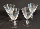 Vintage Fostoria Crystal Pine Claret Wine Glasses- Set of 4 - 4 3/8”