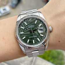 CADISEN Men's Watch Automatic Stainless Steel Watch For Men Luminous Watches Men