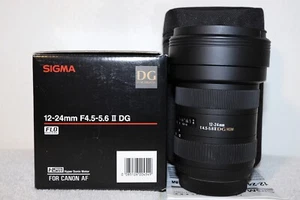 Sigma 12-24mm F4.5-5.6 II DG HSM for Canon EF .  Excellent condition . - Picture 1 of 9