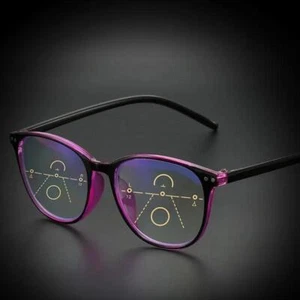 Para Mujeres Hombres Gafas de Lectura Multifocales Anti Luz Azul Transición Fotocromáticas - Imagen 1 de 26