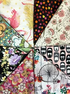 Nuevo paquete lote de 10 lb restos 25-30 yardas 100% algodón premium acolchado 43" - Imagen 1 de 11