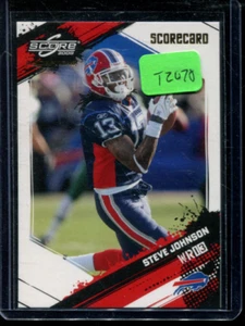t2078 - 2009 Score Inscriptions Scorecard #36 Steve Johnson /50 - NM-MT - Picture 1 of 1