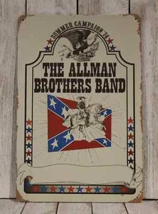 The Allman Brothers Band Tin Metal Poster Sign Live in Concert Vintage Style - Picture 1 of 4