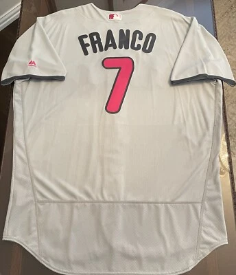 Rare Mothers Day Maikel Franco #7 Phillies Authentic On-Field Pink Jersey 52/2XL - Image 1 of 4