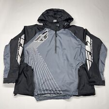 Fly Racing Jacket Mens Large Black Soft Shell Vented Motorcycle Riding Gear 3M