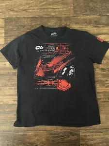 Star Wars First Order Kylo Ren Tie Silencer Graphic Shirt Mens Large - Picture 1 of 7
