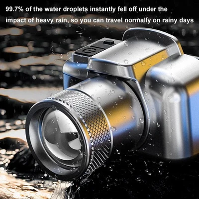 Headlamp Super Bright Head Light Front Waterproof Outdoor Camping Flashing` - Image 1 of 4