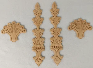 Embossed Carved Hardwood Multi-Purpose Design Accent Pieces USA Fast SHIPPING - Picture 1 of 2