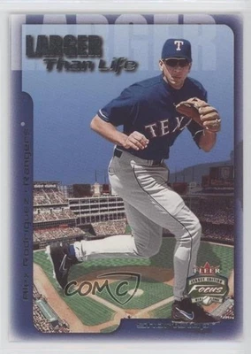 2002 Fleer Focus Jersey Edition Larger than Life Alex Rodriguez #3LTL - Image 1 of 2