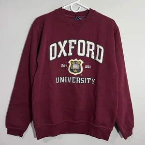 Oxford University Burgunderrot Langarm Pullover Sweatshirt Herren Small - Bild 1 von 4