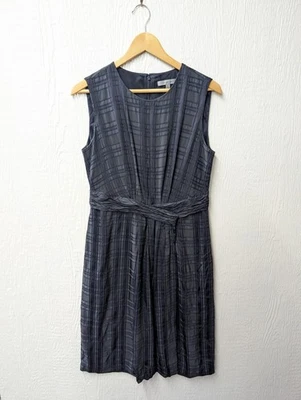 Classiques Entier Silk Blend Plaid Sleeveless Dress Academia Preppy Classic 10 - Image 1 of 4