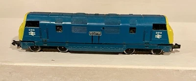 MiniTrix 2034 Eclipse Warship Locomotive N Scale Tested Runs Lights Work C-8 - Image 1 of 4