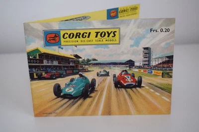 B93 CATALOGO CARTELLA VOLANTINO CORGI TOYS 1961 SVIZZERA ECC. COND. - Immagine 1 di 4