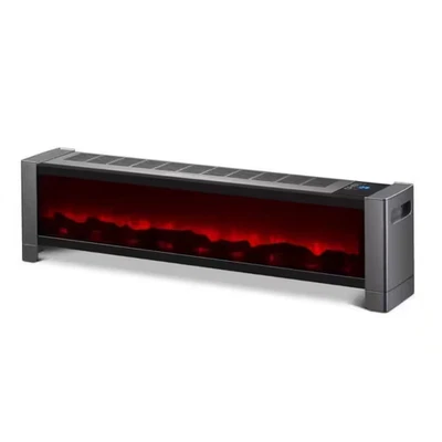 33-Inch 1500W Electric Baseboard Cabinet Radiant Heater with Remote and Adjustab - Image 1 of 4