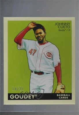 2009 Upper Deck Goudey Mini Black Back /21 Johnny Cueto #53 - Imagem 1 de 2