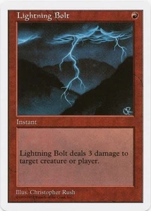 1 x Lightning Bolt - Anthologies - HP - MTG - Picture 1 of 1