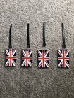 4 Pc Set UK Luggage Tags Label ID Suitcase Bag Baggage Travel ENGLAND Flag New