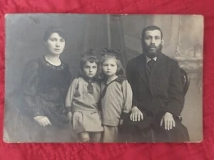 Foto real judía judaica rabino Kalisz Polonia familia años 30 - ortodoxo jasídico - Imagen 1 de 6