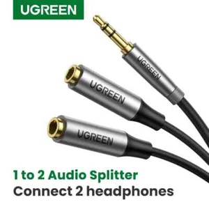 Ugreen 3.5mm Splitter Headphone Cable Male to Dual Female 3.5mm Audio - Picture 1 of 12
