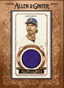 [DIGITAL CARD] Topps Bunt Randy Johnson Allen & Ginter Bronze Framed Mini Relic - Picture 1 of 1