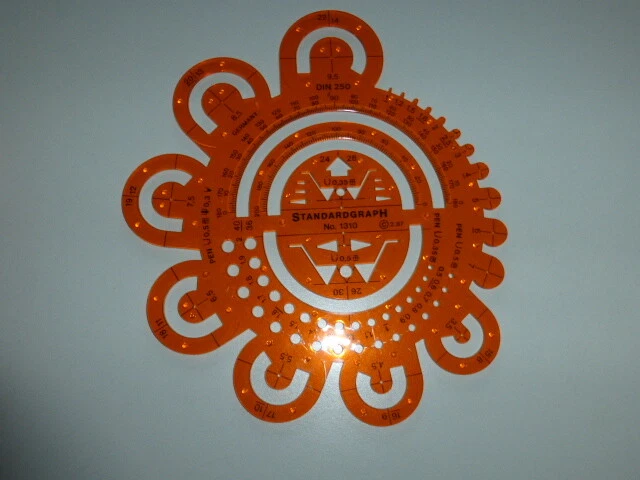 Zeichenschablone STANDARDGRAPH N° 1310 für Abrundungen     o - Bild 1 von 1