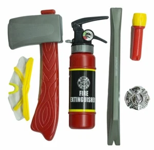 Kit de accesorios de disfraz de 6 piezas de bombero pequeño - Imagen 1 de 1