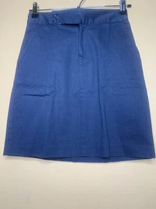 Gap Girl's Size O Skirt Straight Khaki Blue Mini Flat Front - Picture 1 of 13