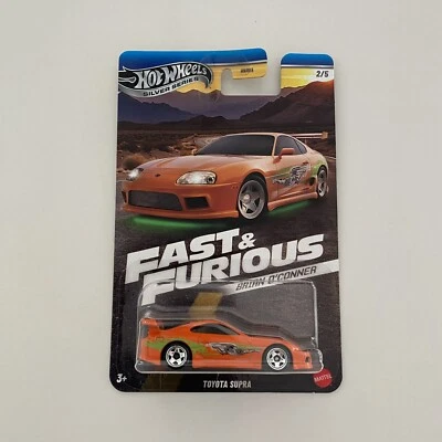 Hot Wheels Brian O’Conner Orange Toyota Supra Fast And Furious 2/5 HNR88 956H - Image 1 of 4