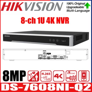 Hikvision DS-7608NI-Q2 8CH 2SATA 8MP Netzwerk-Videorekorder Bewegungserkennung - Picture 1 of 7